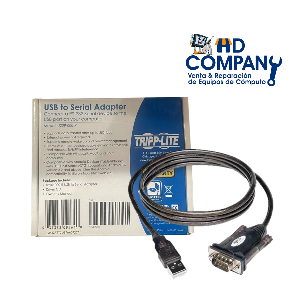 ADAPTADOR USB A DB9 - MODEL:U209-000-R