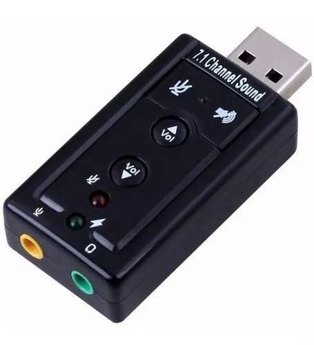 Adaptador USB de AUDIO 7.1 de 2 salidas