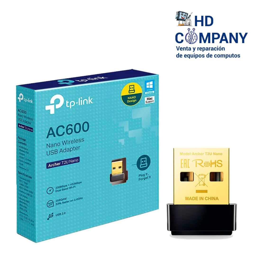 Adaptador inalambrico TP-LINK archer t2u nano usb