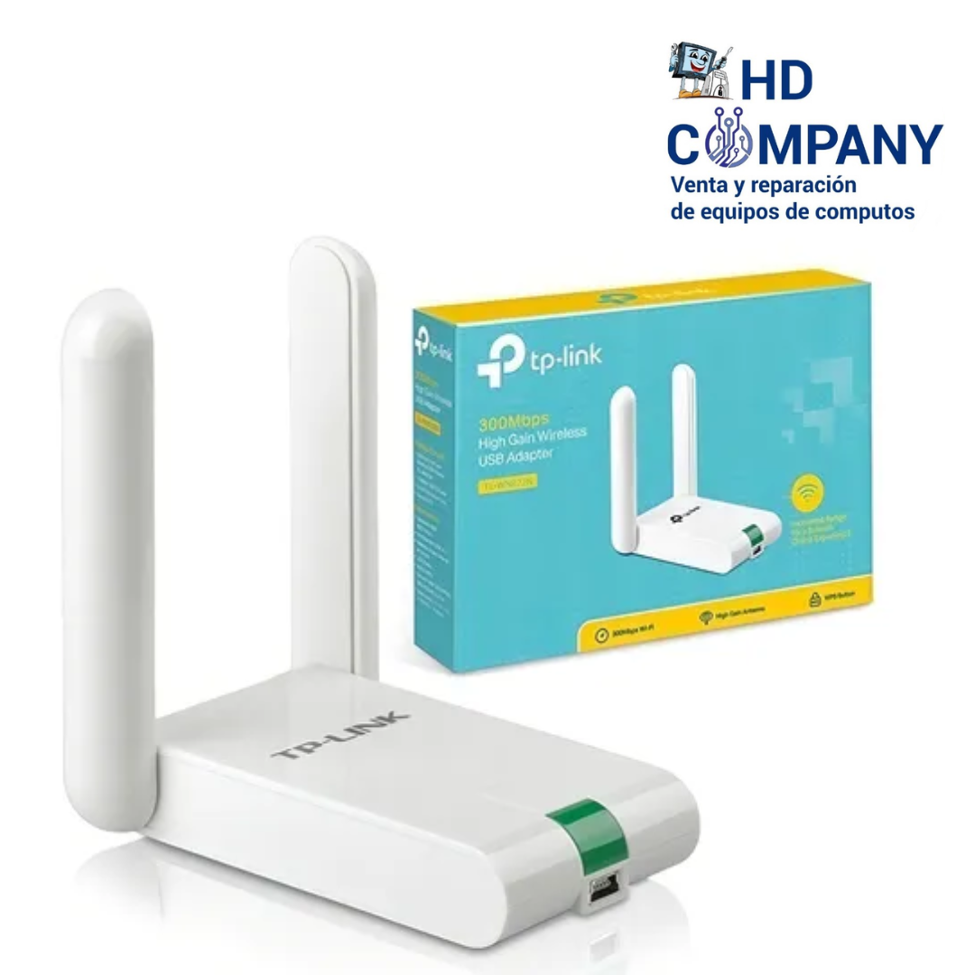 Adaptador inalambrico TP-Link TL-WN822N, 300 mbps WI-FI