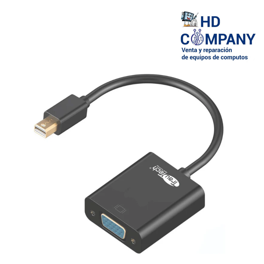Adaptador Mini Dp a VGA GOLDTEK |caja negra