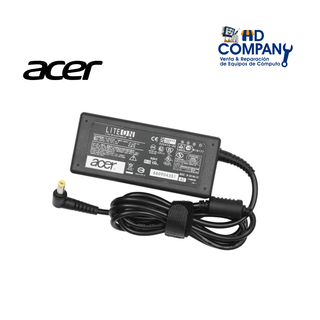 CARGADOR ACER 19V 3.42|P. AMARILLA