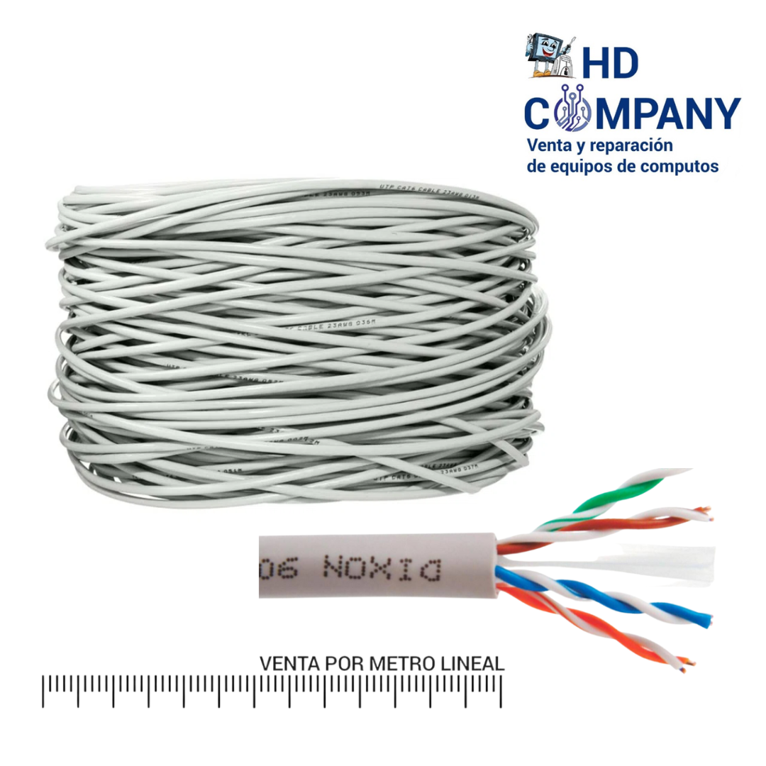 Cable UTP cat 6 por metro