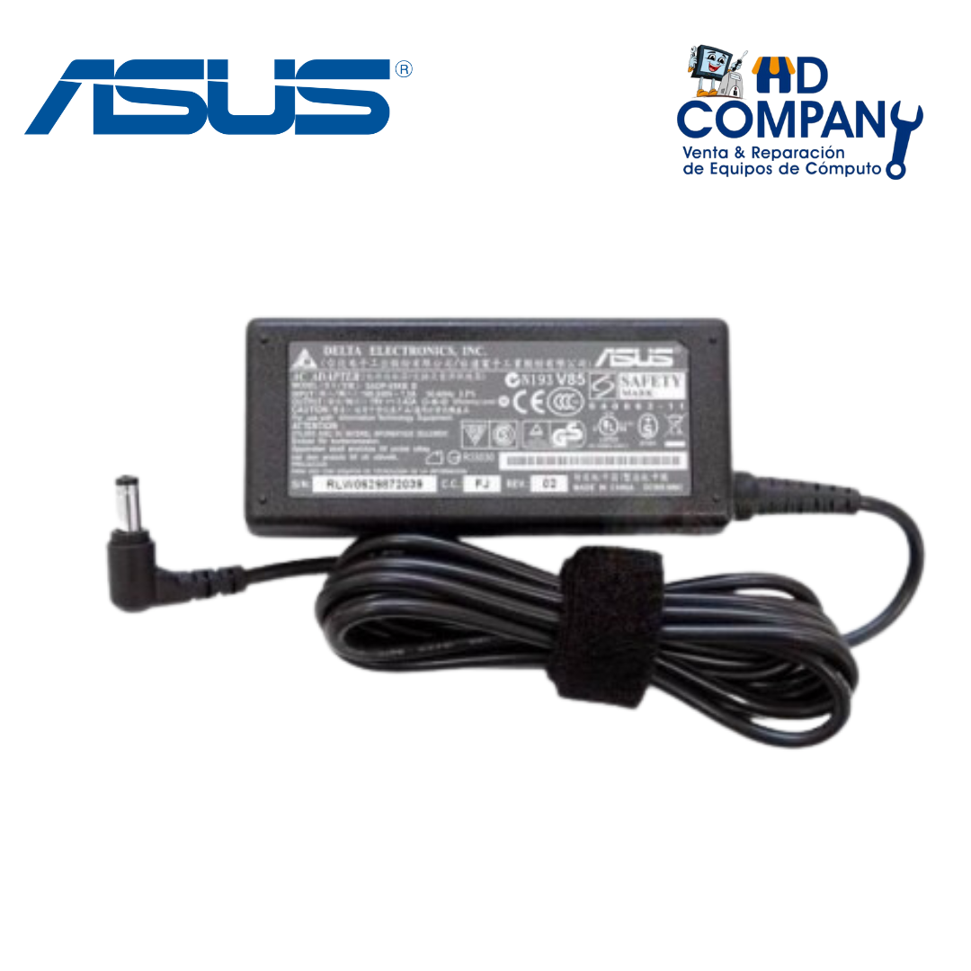 Cargador ASUS 19V 3.42A 65w|punta toshiba