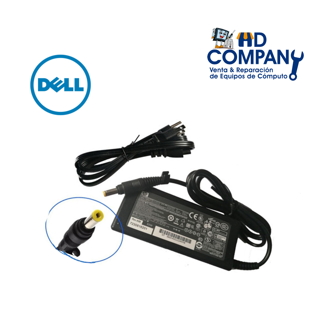 Cargador DELL 19.5V 1.58A| punta amarilla