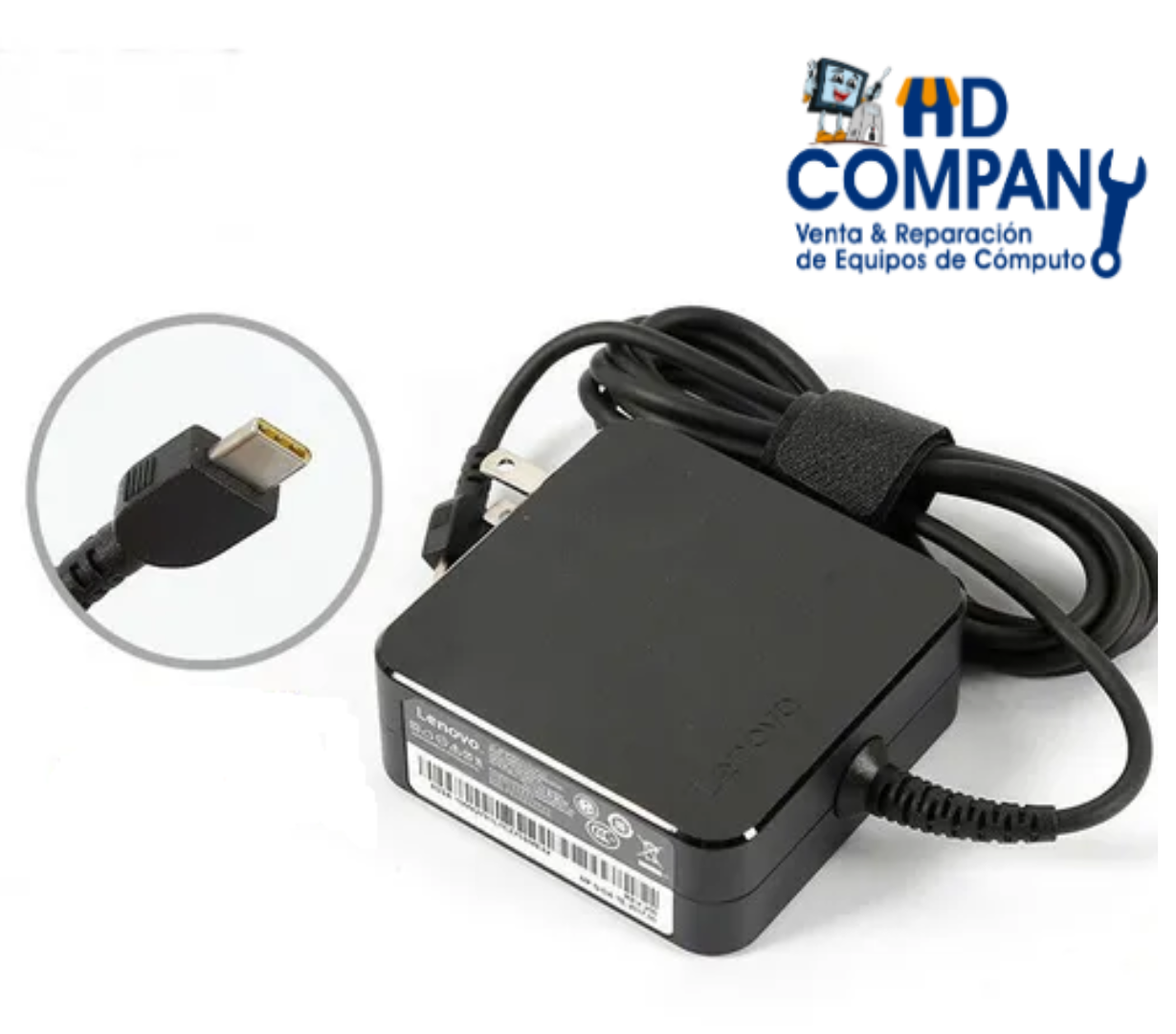 Cargador LENOVO 20V 3.25A 65W| tipo C
