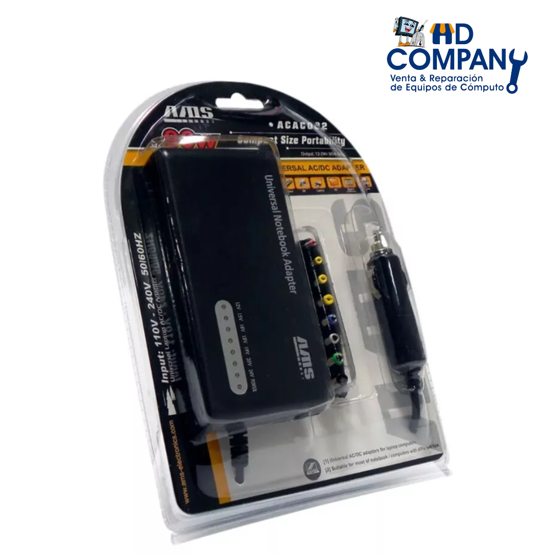Cargador universal ACAC002 90wtts para laptops portatiles