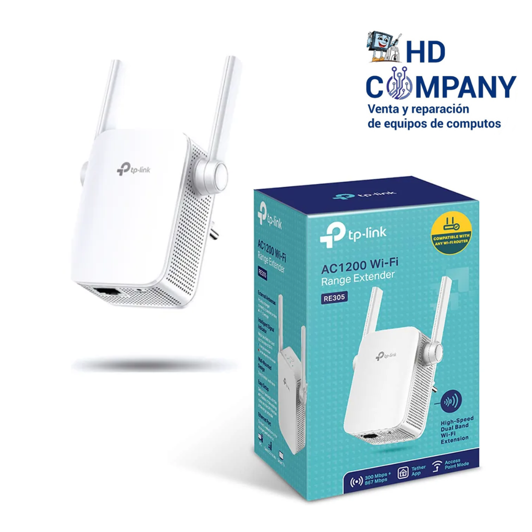 Extensor inalambrico TP-LINK TL-RE305 AC 1200 CON ANTENAS