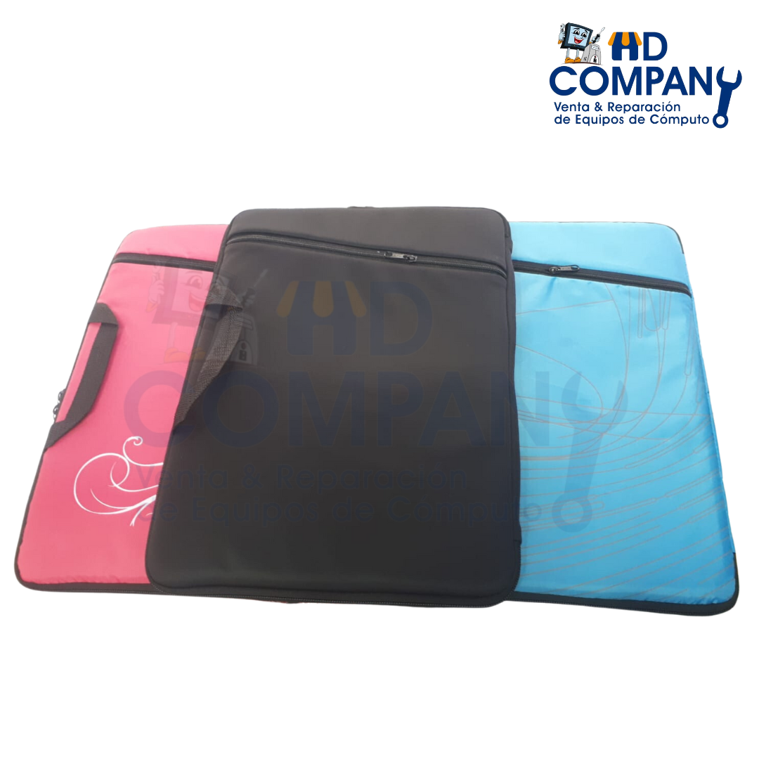 FUNDA COLOR ENTERO 15" NEGRO,AZUL,MORADO,ROJO