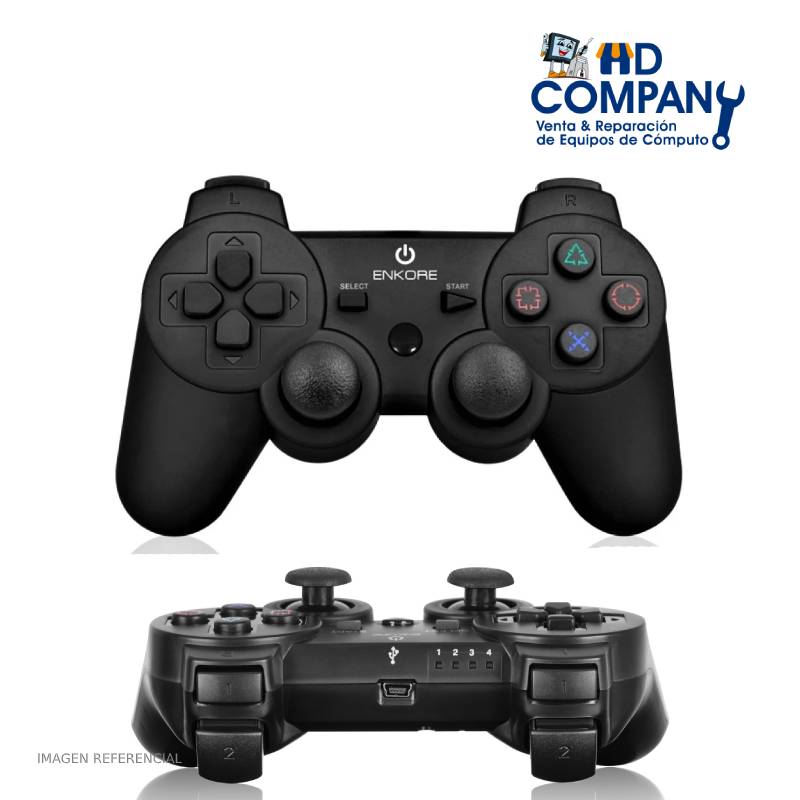 Gamepad ENKORE lithium ENG1003PUP-w wireless pc ps2 ps3 12 botones vibrador