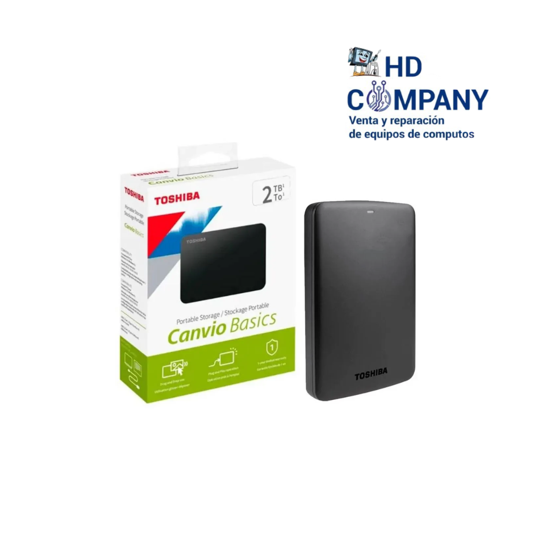 HDD externo TOSHIBA 2TB CANVIO BASIC 3.0