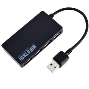 Hub Adaptador USB a 4 Puertos Usb 3.0 blister NEGRO