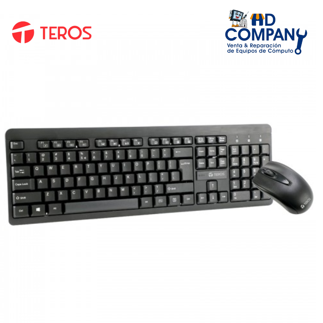 KIT INALAMBRICO TECLADO y MOUSE TE4061N, 2.4GHZ, , °NEGRO.