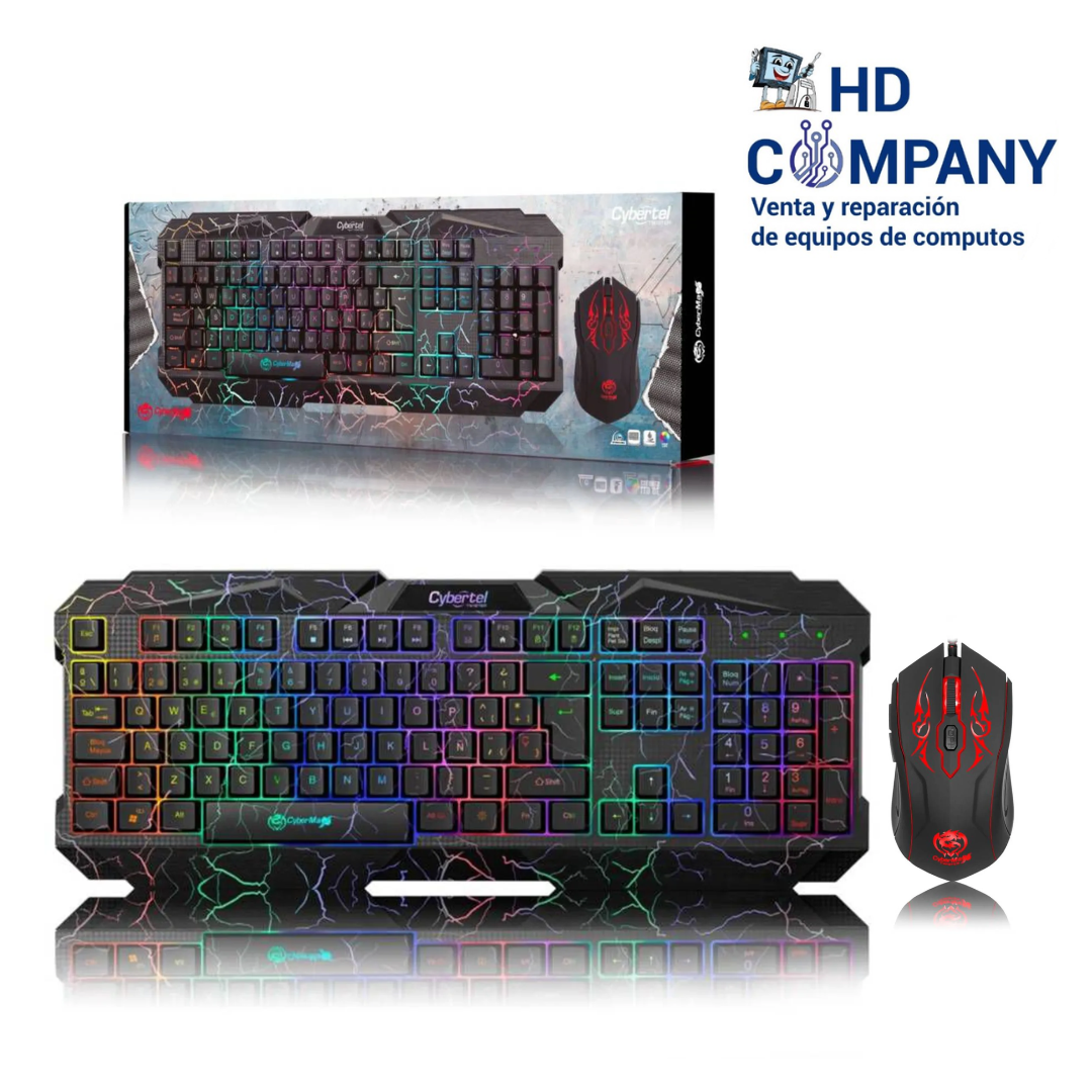 Kit teclado y mouse CYBERTEL twister CYB T1801 usb