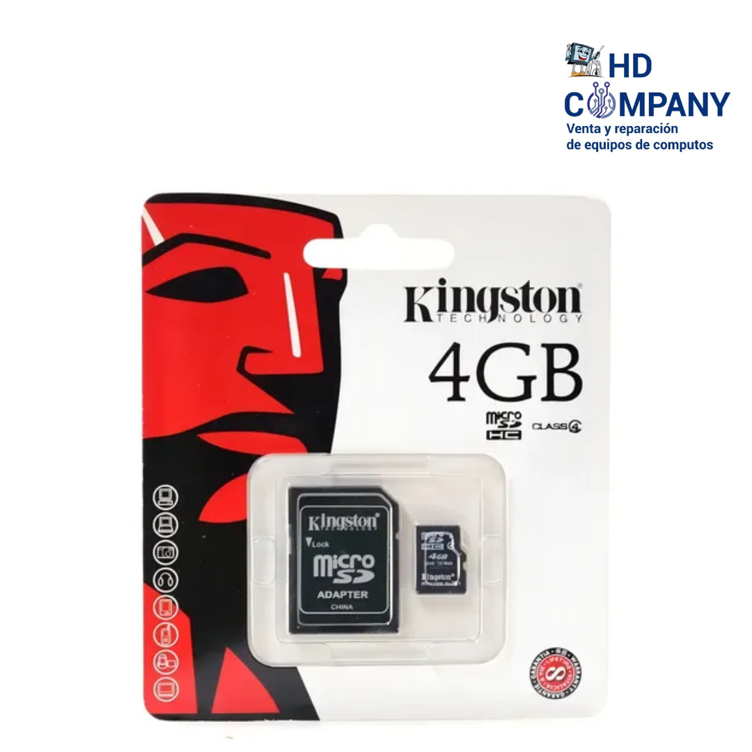 Memoria KINGSTON SD 4GB clase 4