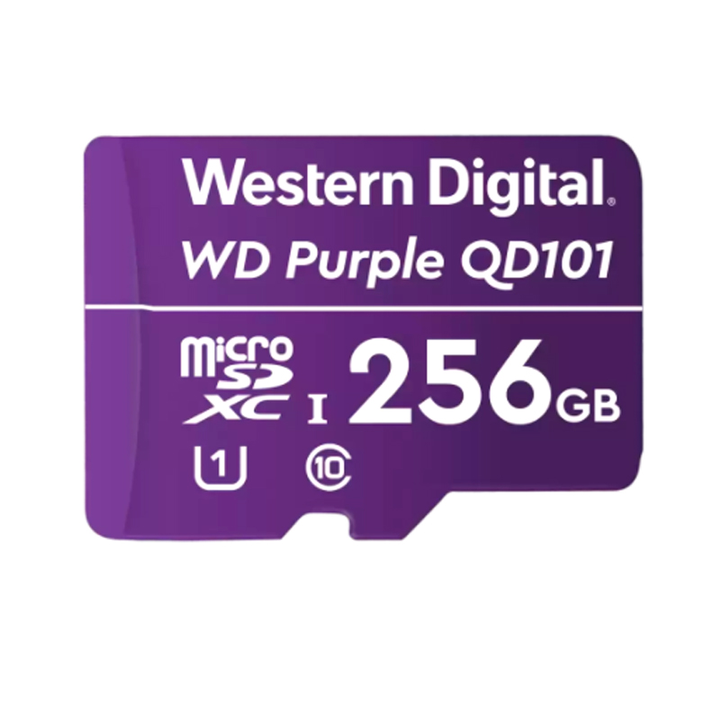 Memoria WESTERN DIGITAL micro sd 256GB PURPLE VIDEO VIGILANCIA