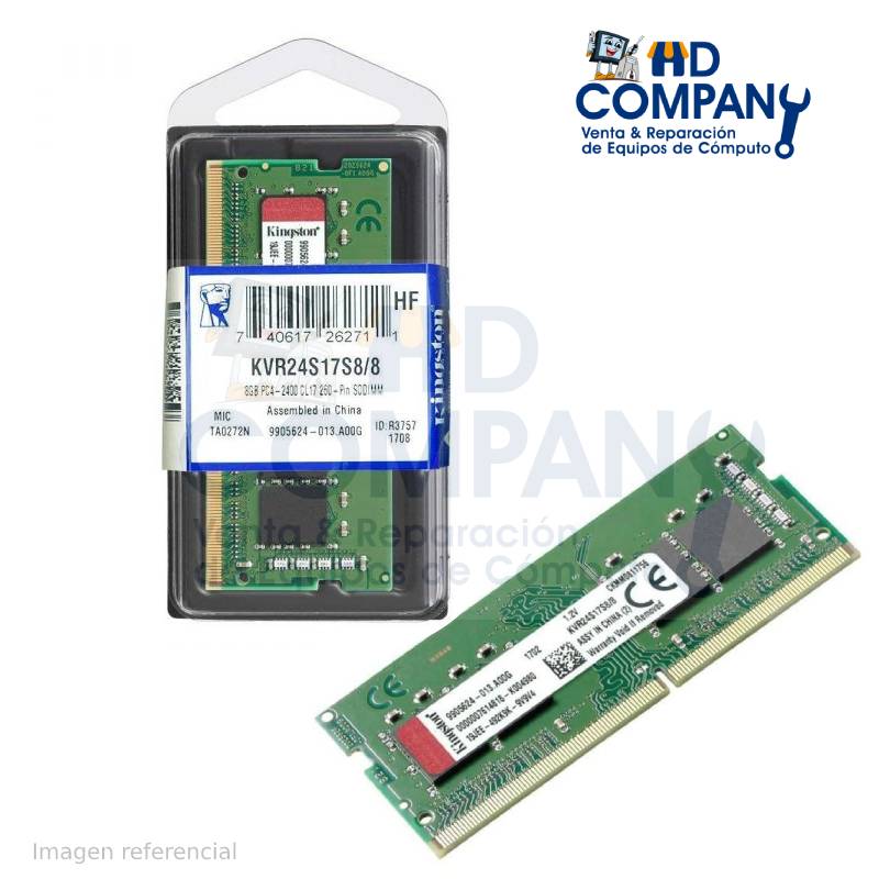 Memoria ram sodimm DDR4 KINGSTON 8gb 2666/2400 /3200 MHZ