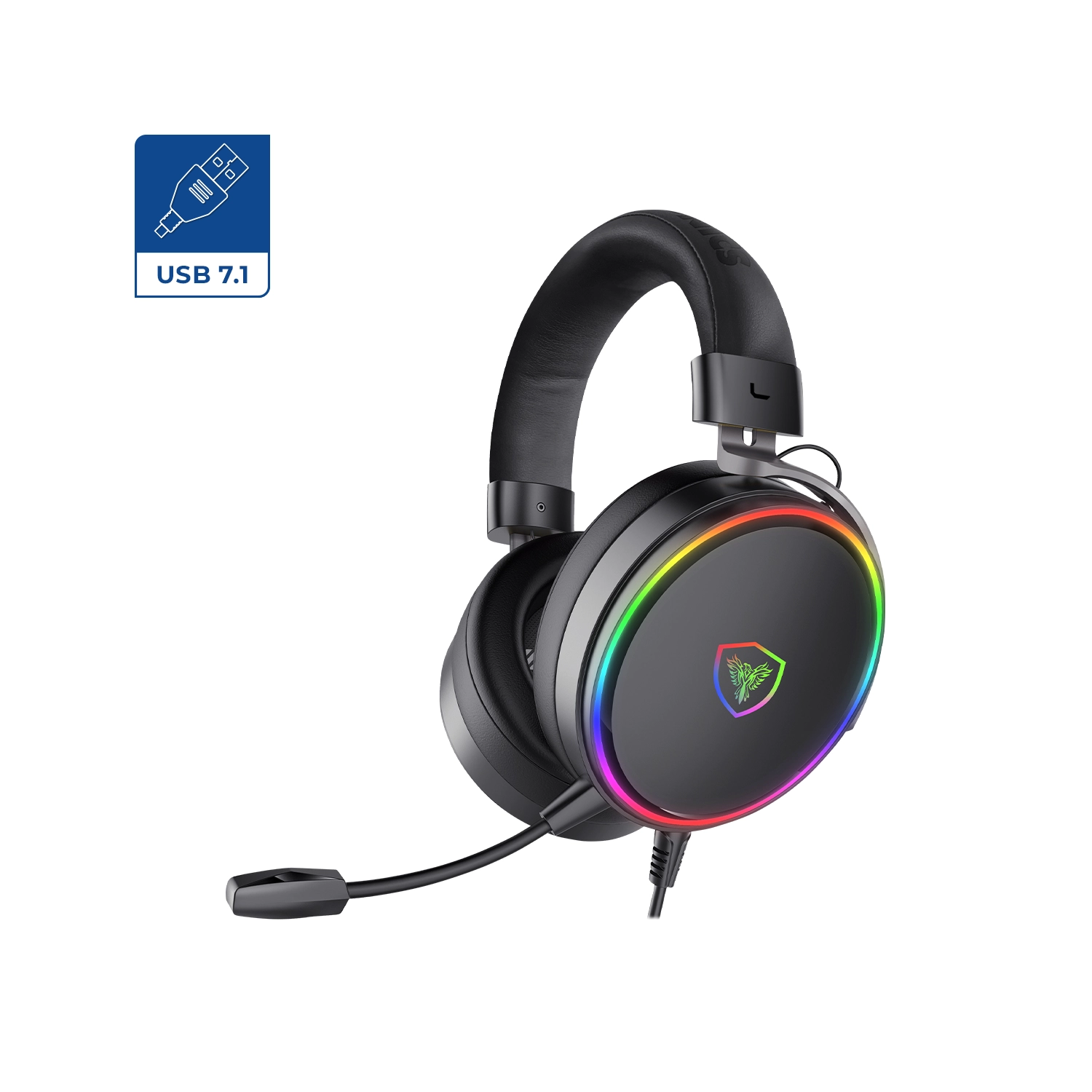 Audífono MICRONICS Rgb Fanatic 7.1 USB MIC HG8000