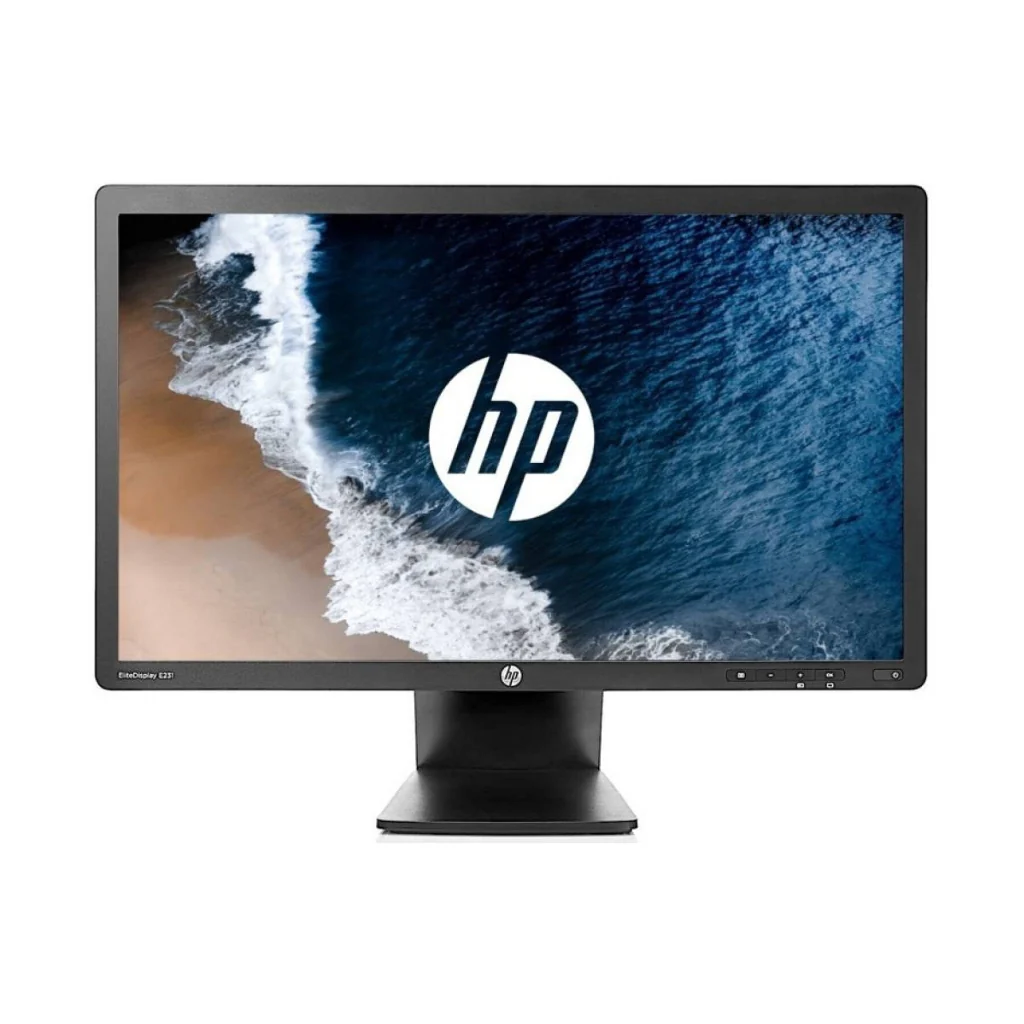 Monitor Empresarial HP E231 23" FHD 60 Hz (VGA, DVI, DisplayPort) - Negro - SEMINUEVO