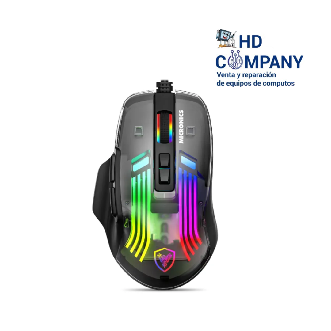 Mouse Gamer MURANO MIC GM891 USB RGB 7B 12800DPI MICRONICS