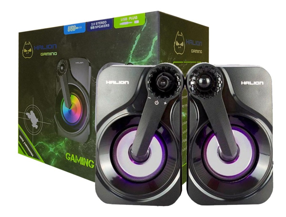 PARLANTE HALION 2.0 GAMER USB HA-S260 LED