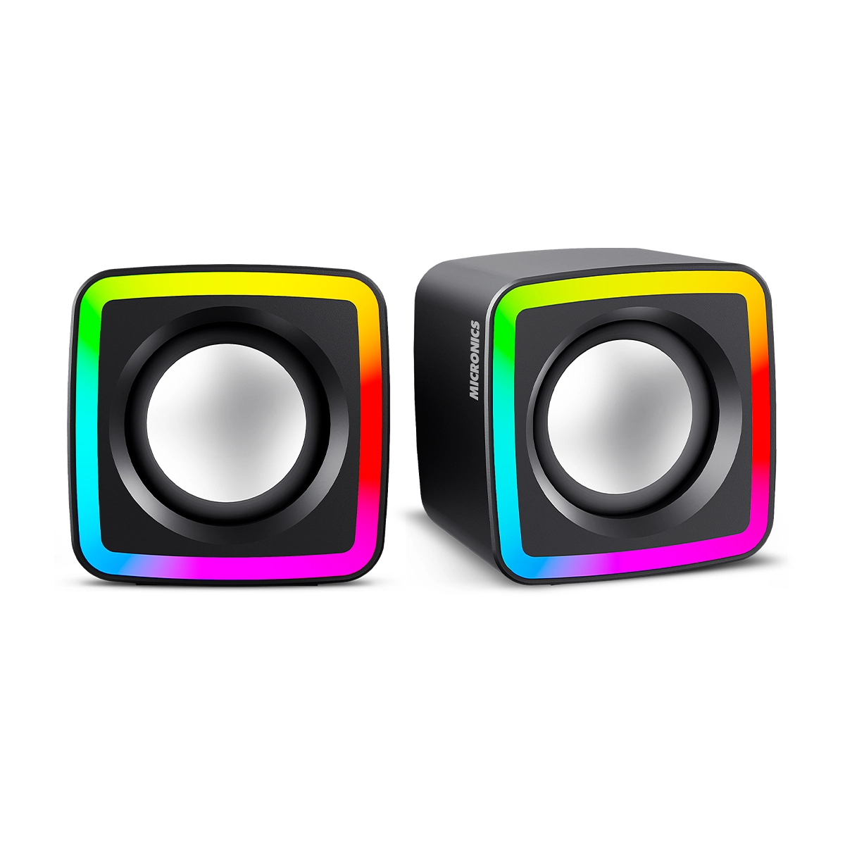 Parlantes Micronics Frantic MIC S302 RGB 2.0" Jack 3.5mm USB