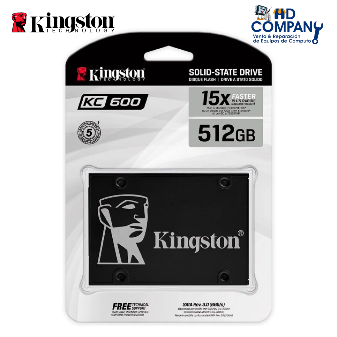 SSD solido Kingston KC600 512GB