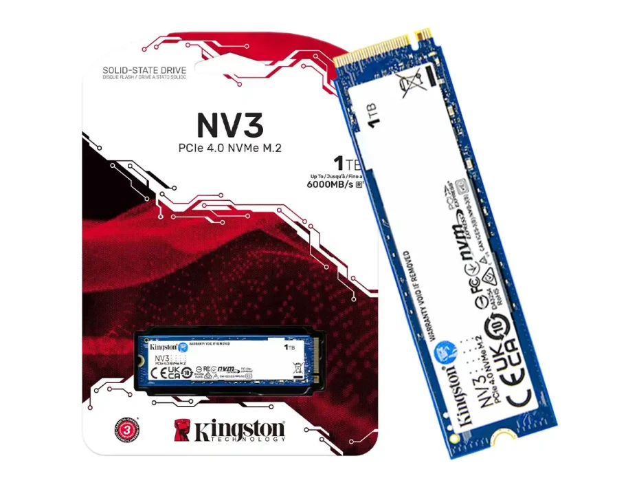 SSD solido Kingston NV3 NVMe PCIe 4.0 1TB /1000G M.2