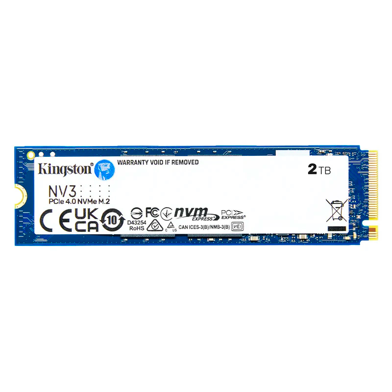 SSD solido Kingston NV3 NVMe PCIe 4.0 2TB /2000G M.2