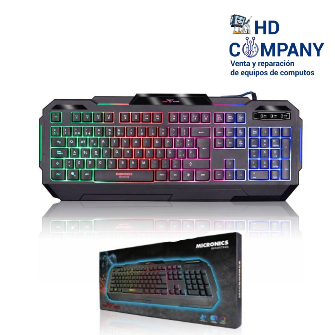 TECLADO ALAMBRICO GAMER MICRONICS sporting MIC K813