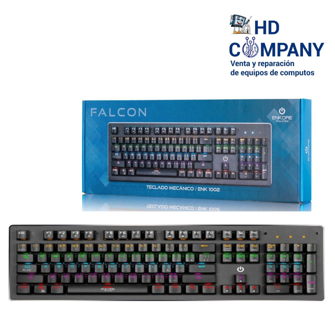 TECLADO ALAMBRICO MECANICO GAMER ENKORE falcon ENK1002