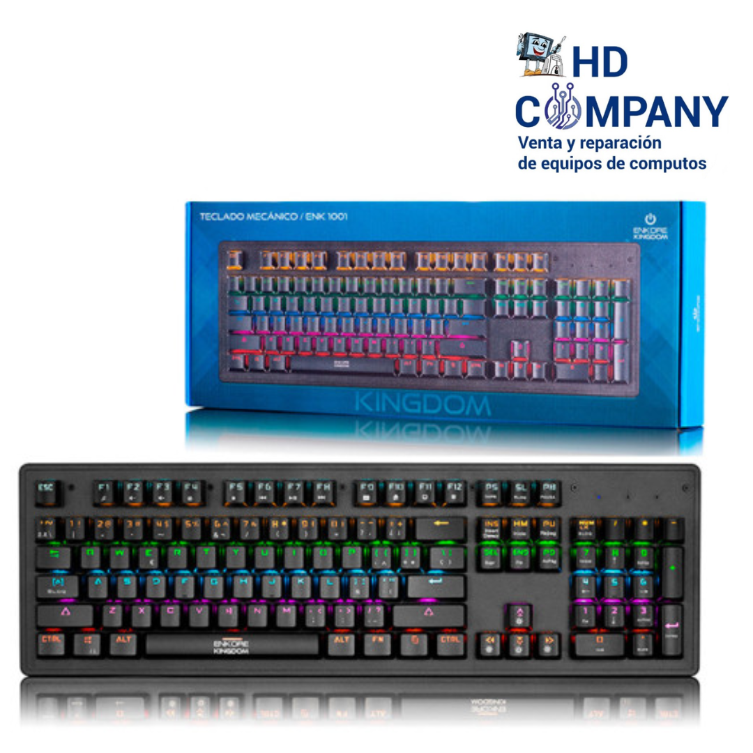 TECLADO ALAMBRICO MECANICO GAMER ENKORE kingdom ENK1001
