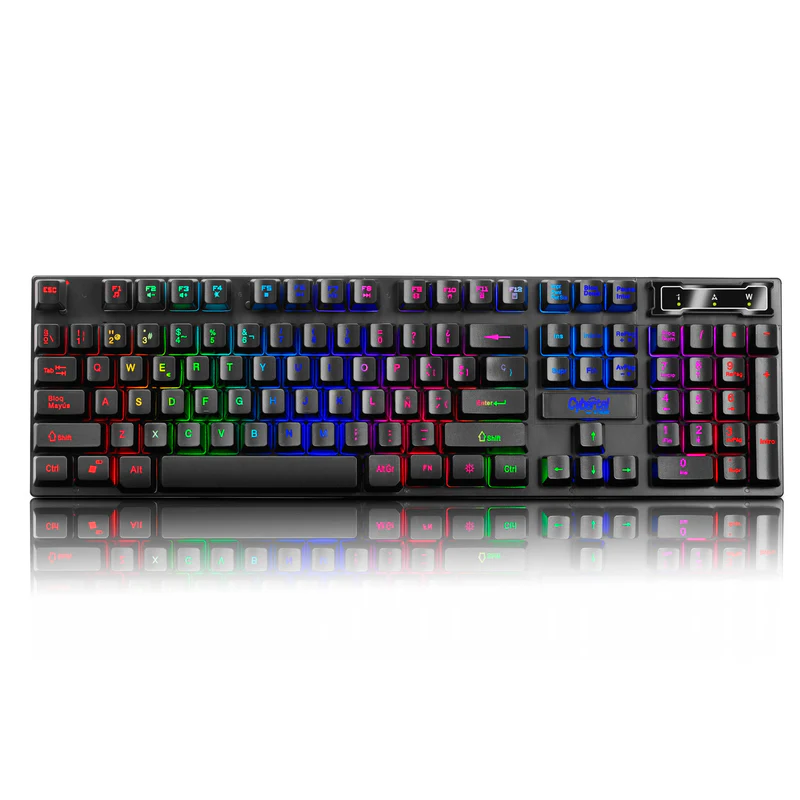 TECLADO GAMER XTREME LED RAINBOW CYBERTEL CYB K505