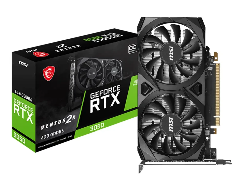 Tarjeta de Video MSI GeForce 3050 VENTUS 2X 6G GDDR6