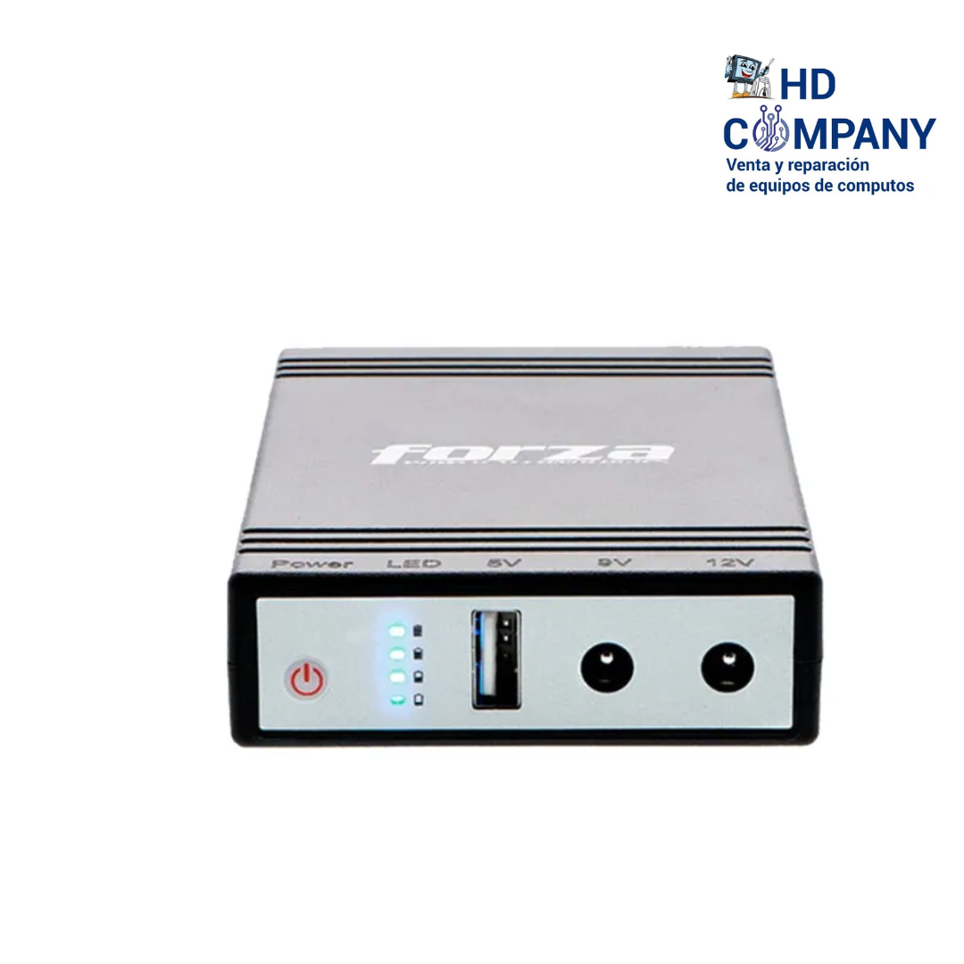 UPS y CARGADOR PORTATIL 14W 5/9/12V USB FORZA FZ-DC-140USB